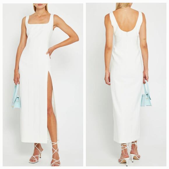 O.P.T. MELONIA MAXI DRESS, WHITE SIZE 8, NWT - Picture 11 of 12